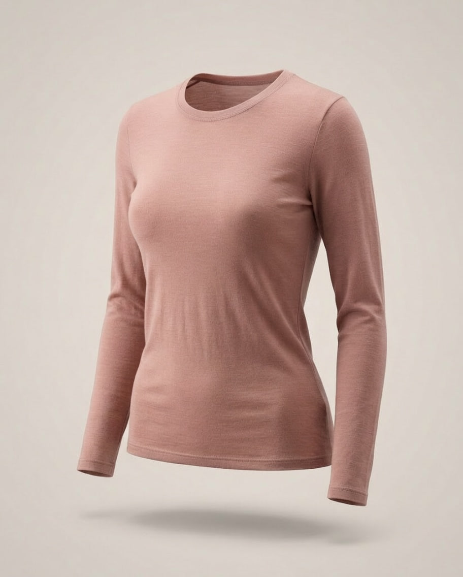 Merino long-sleeve top